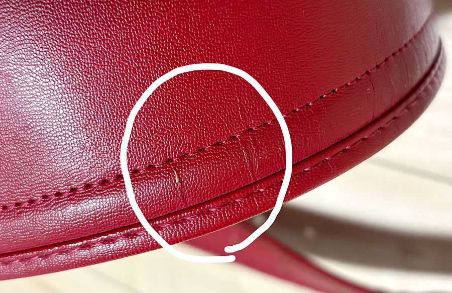 6年間使用したランドセルの傷