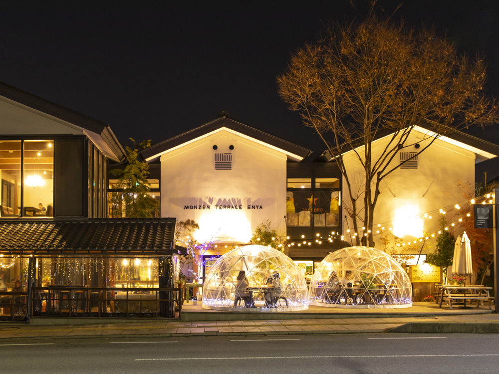 MONZEN TERRACE ENYA 外観 夜